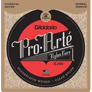 Cuerdas clásicas de guitarra D'Addario Pro Arte, plateadas, tensión normal (EJ45)