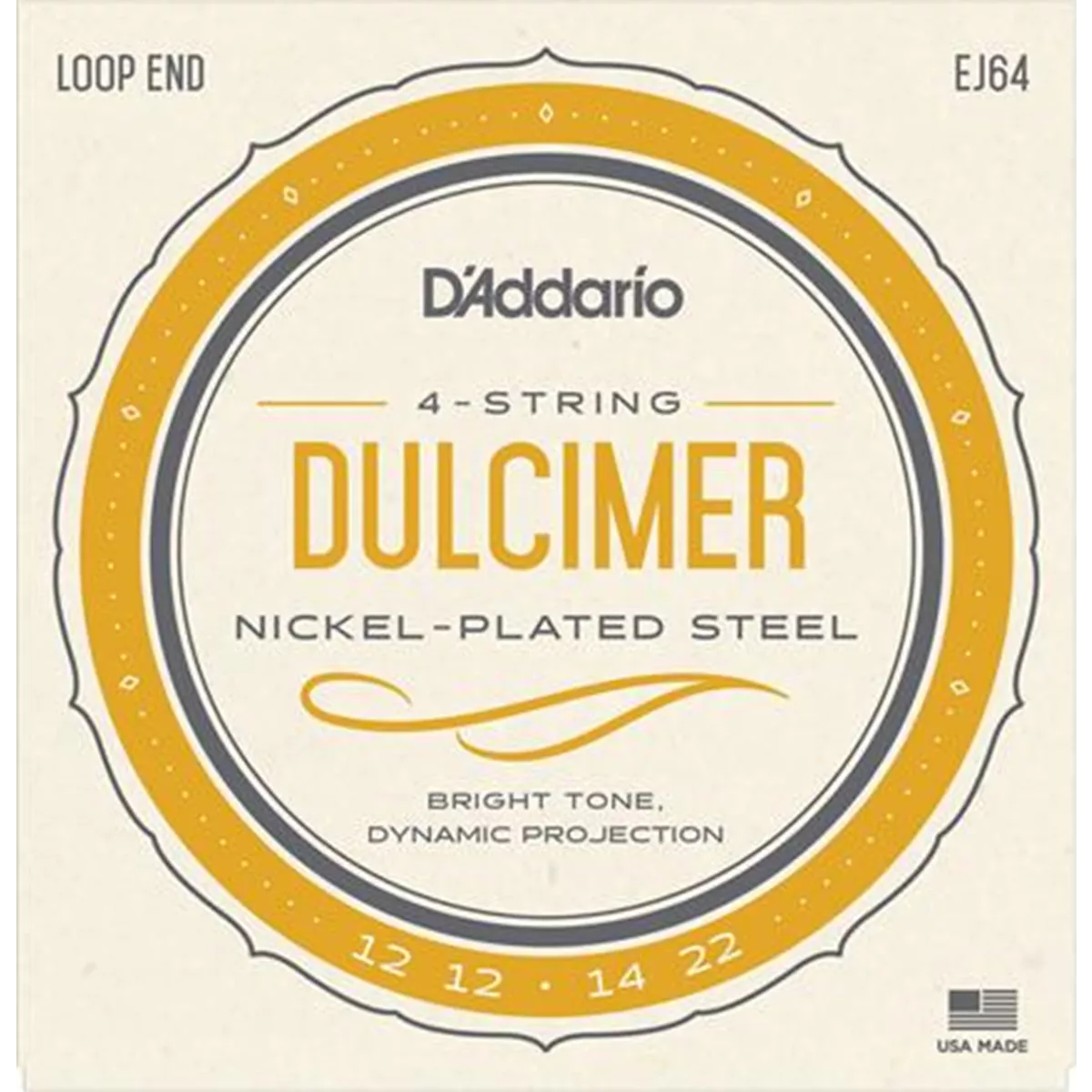 Cuerdas Dulcimer 4-String D'Addario Cuerdas Dulcimer 4-String D'Addario