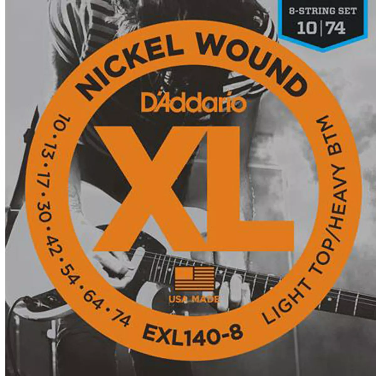 Cuerdas de guitarra eléctrica D'Addario XL Nickel Wound 8-String Cuerdas de guitarra eléctrica D'Addario XL Nickel Wound 8-String