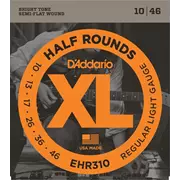 Cuerdas de guitarra eléctrica semicirculares D'Addario XL, luz regular (EHR310)