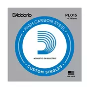 Cadenas de guitarra eléctrica simple D'Addario, 0,015
