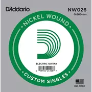Cadenas de guitarra eléctrica simple D'Addario, 0,026