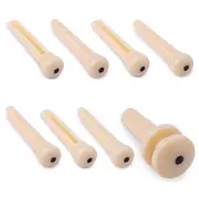 Pines de Puente Moldeados D'Addario Planet Waves, Marfil con Punto Negro