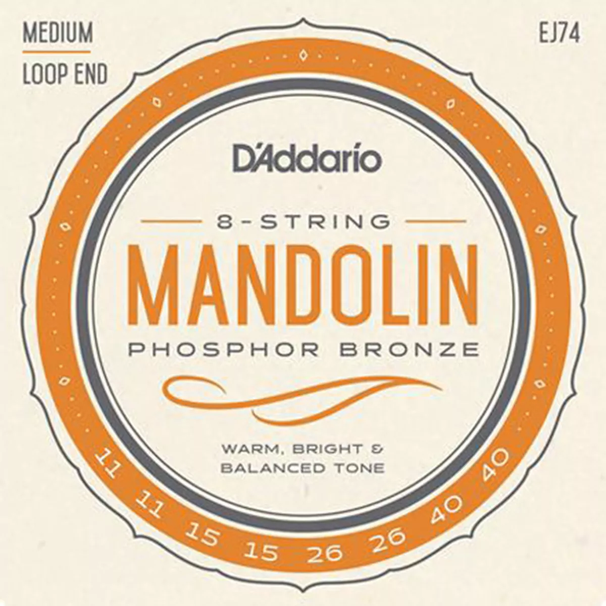 Cuerdas D'Addario Phosphor Bronze Mandolin Cuerdas D'Addario Phosphor Bronze Mandolin