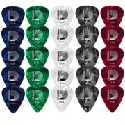 Paquete surtido de celuloides D'Addario Planet Waves Classic Pearl, ligero - Paquete de 25