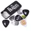 Latas D'Addario Pick con selección de Beatles surtidos, logotipo Latas D'Addario Pick con selección de Beatles surtidos, logotipo