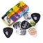 Latas D'Addario Pick con selección de Beatles surtidos, rayas Latas D'Addario Pick con selección de Beatles surtidos, rayas