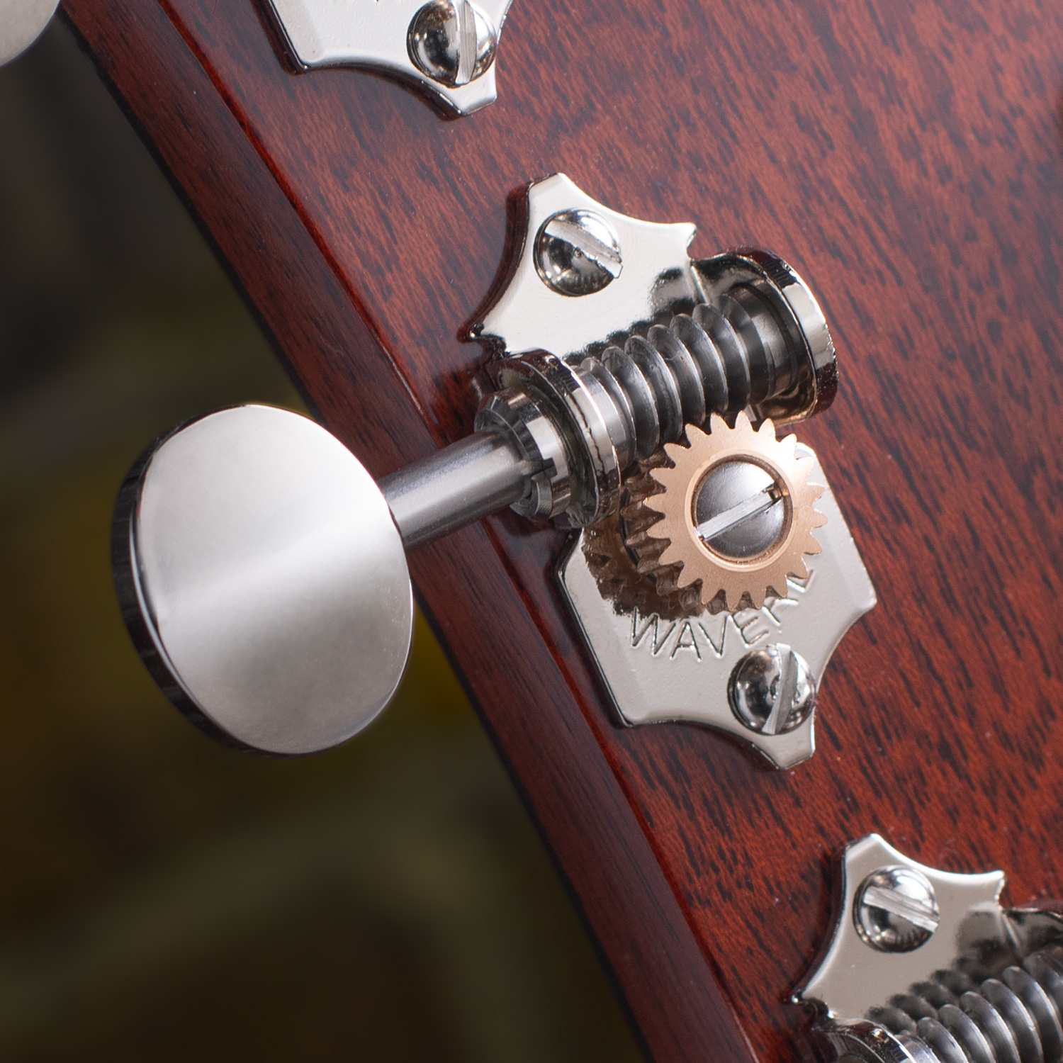 Clavijas de afinación Waverly de alta relación con perillas vintage ovaladas para palas macizas