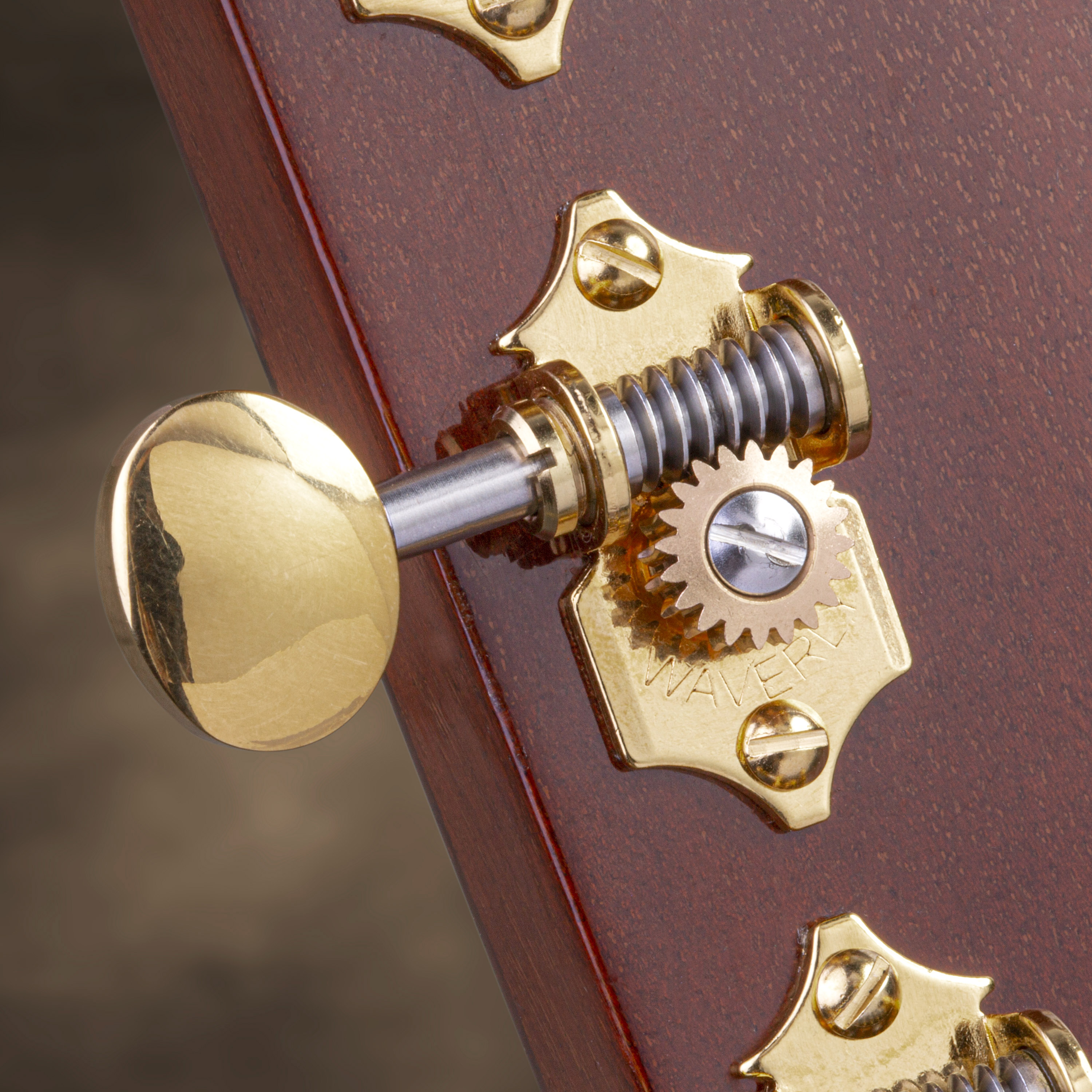 Clavijas de afinación Waverly de alta relación con perillas vintage ovaladas para palas macizas