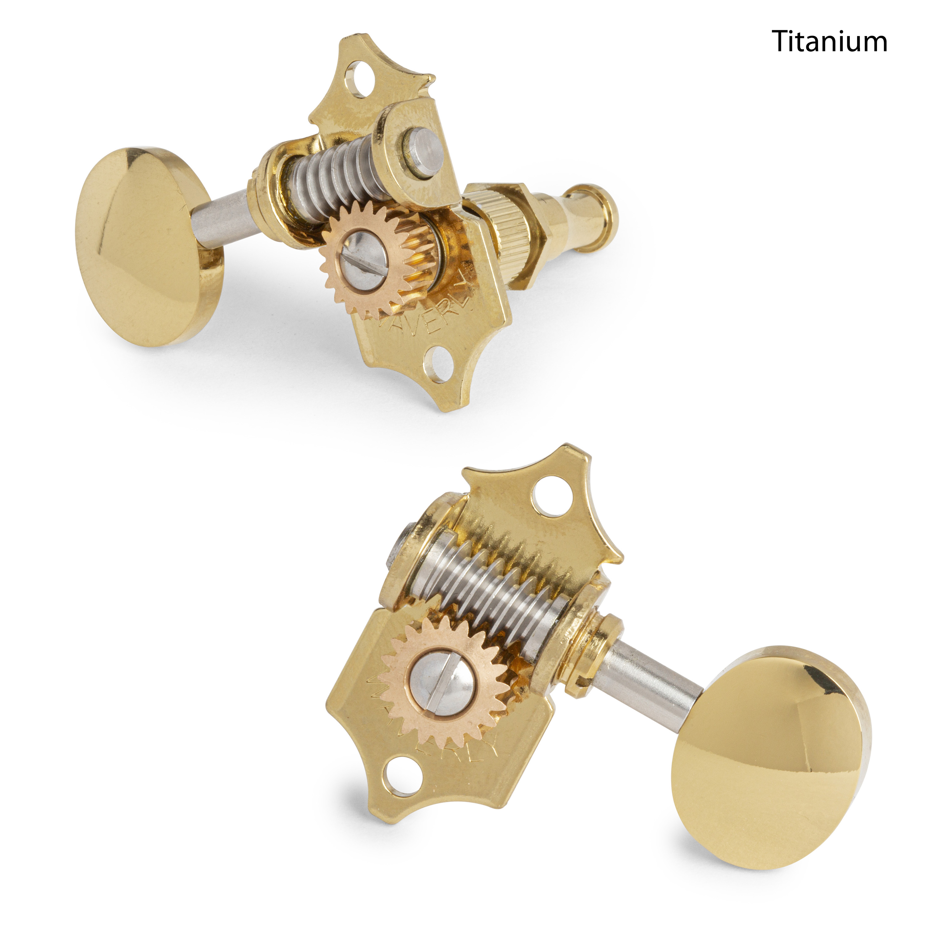 Clavijas de afinación Waverly de alta relación con perillas vintage ovaladas para palas macizas