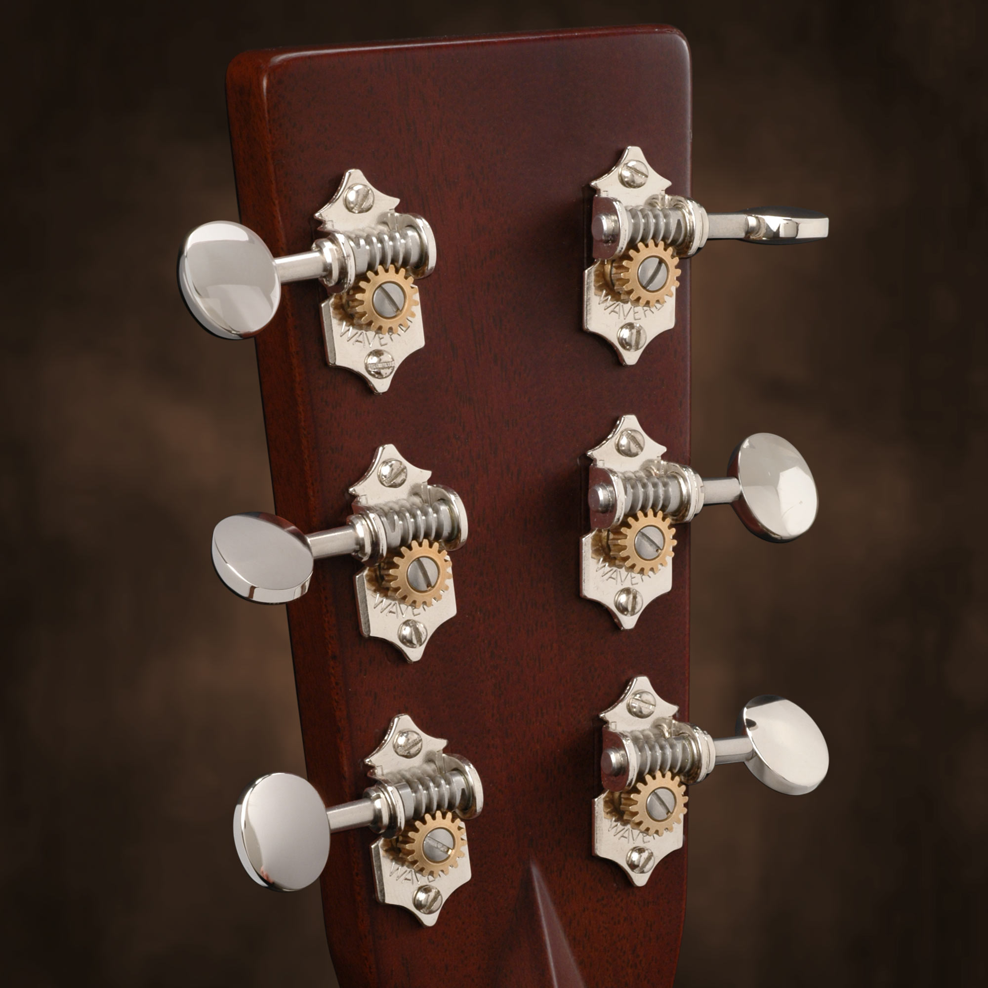Clavijas de afinación Waverly con perillas vintage ovaladas para palas macizas