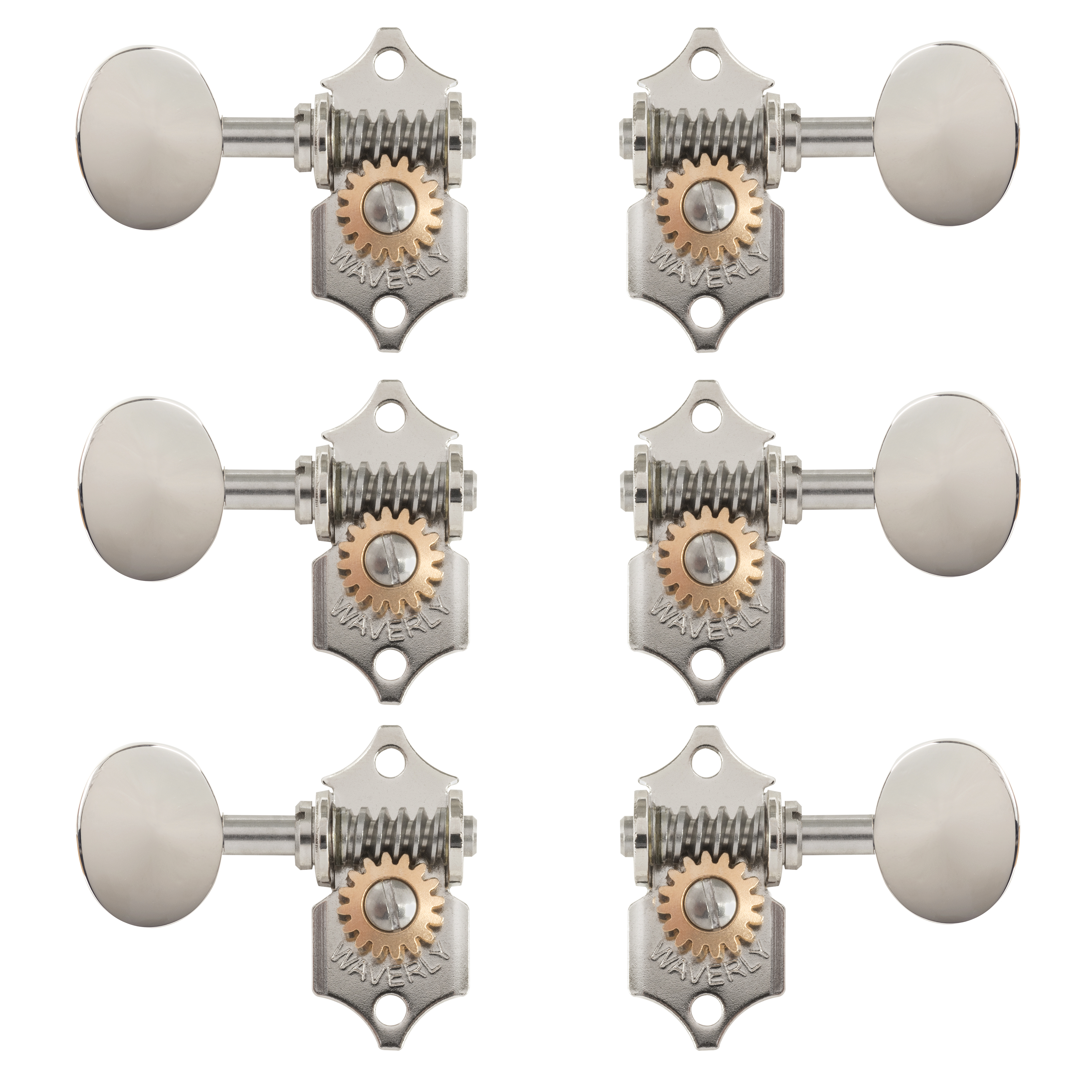 Clavijas de afinación Waverly con perillas vintage ovaladas para palas macizas
