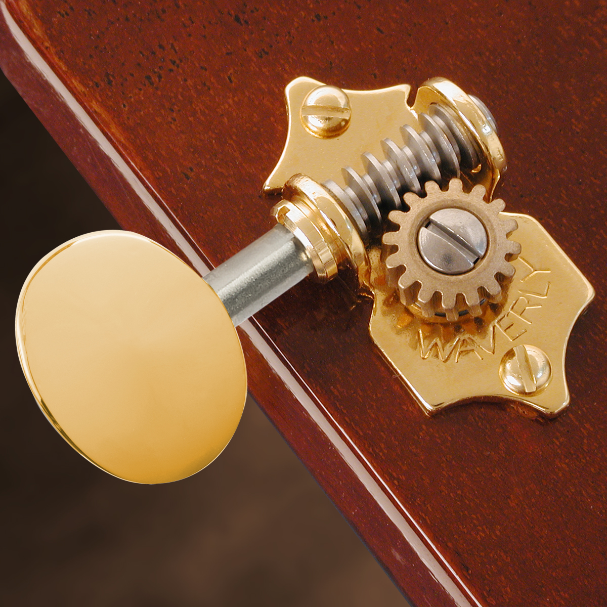 Clavijas de afinación Waverly con perillas vintage ovaladas para palas macizas