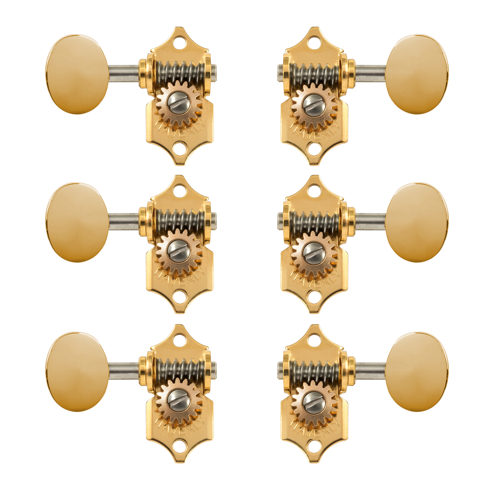 Clavijas de afinación Waverly con perillas vintage ovaladas para palas macizas
