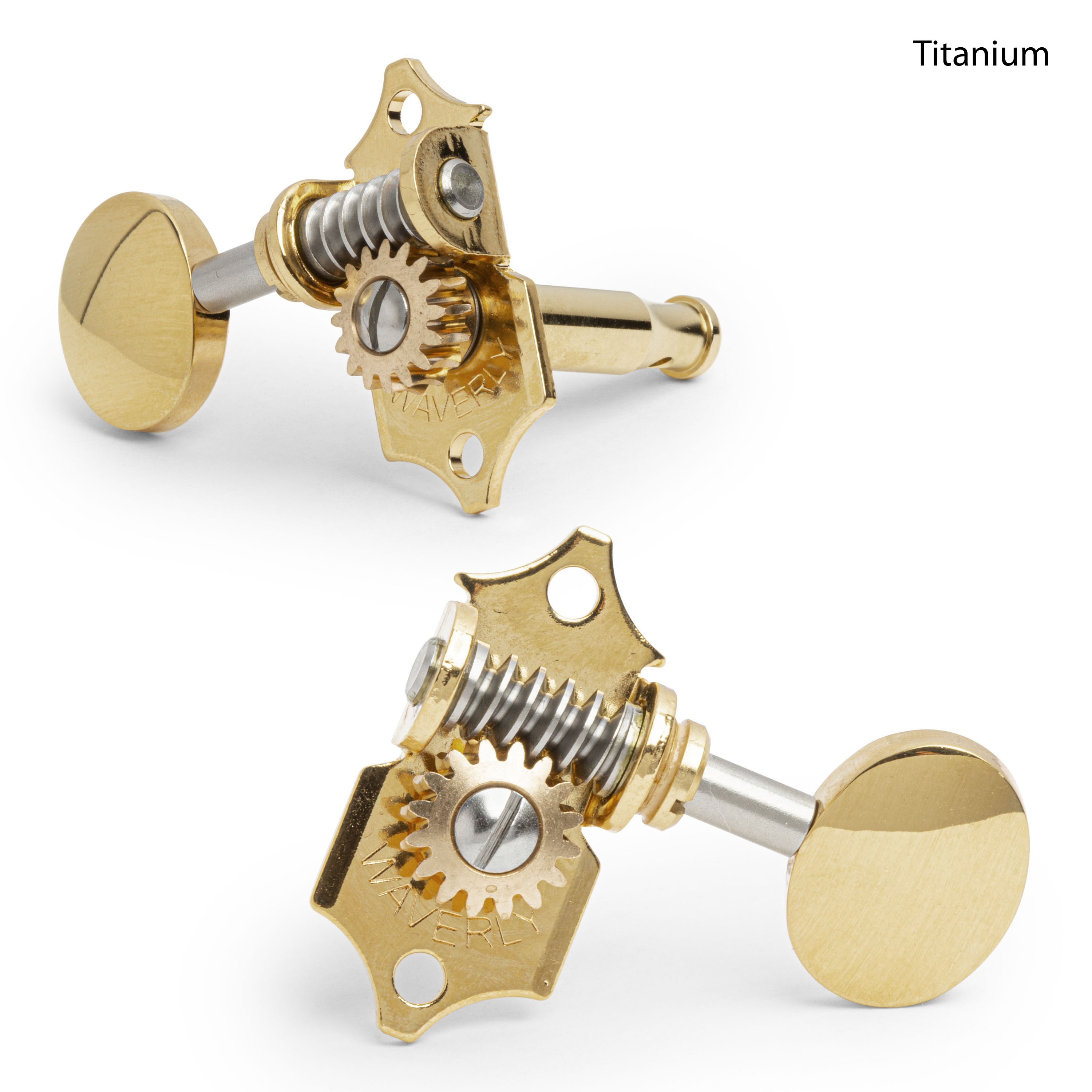 Clavijas de afinación Waverly con perillas vintage ovaladas para palas macizas