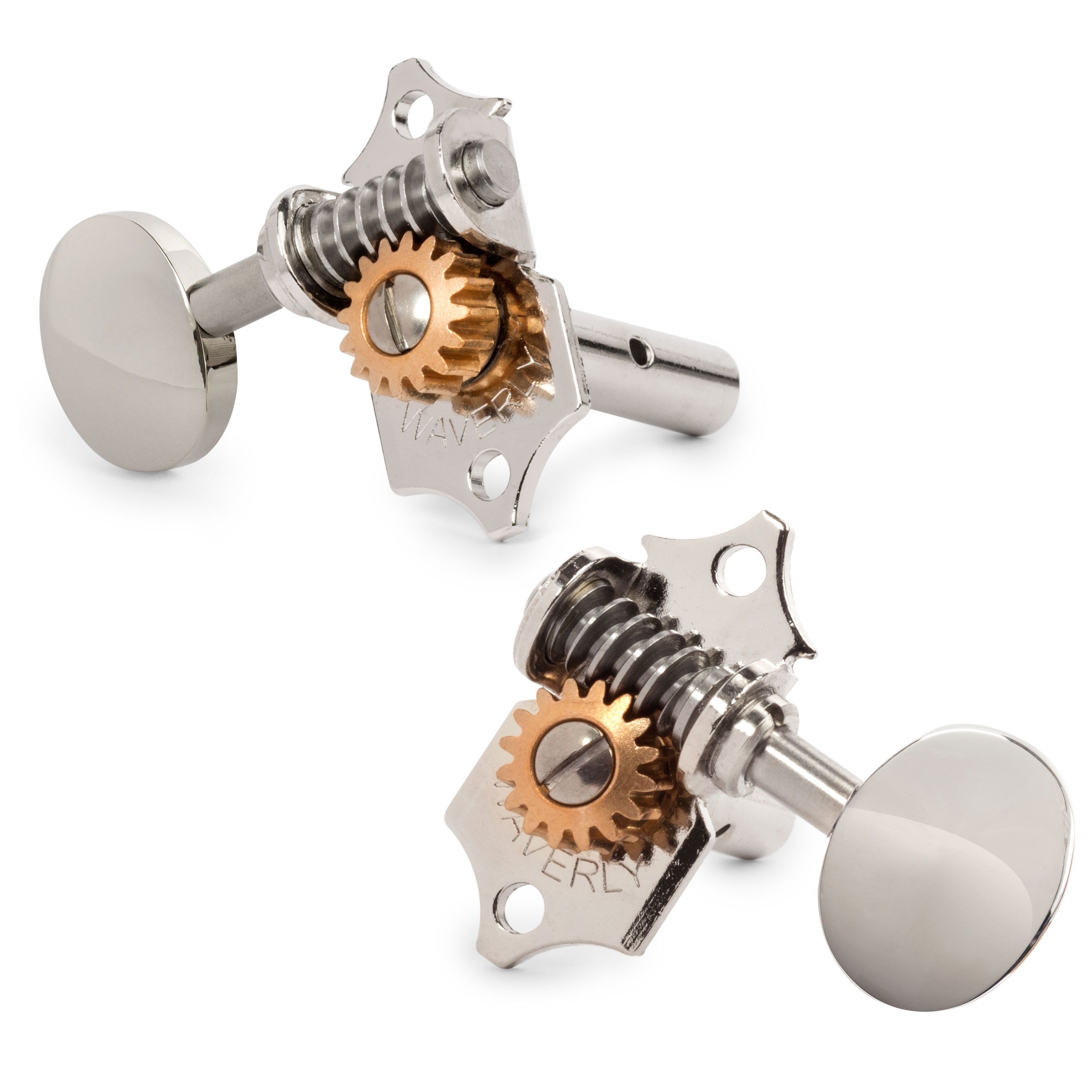 Sintonizadores de guitarra Waverly con perillas ovaladas vintage para cabezas de estribo