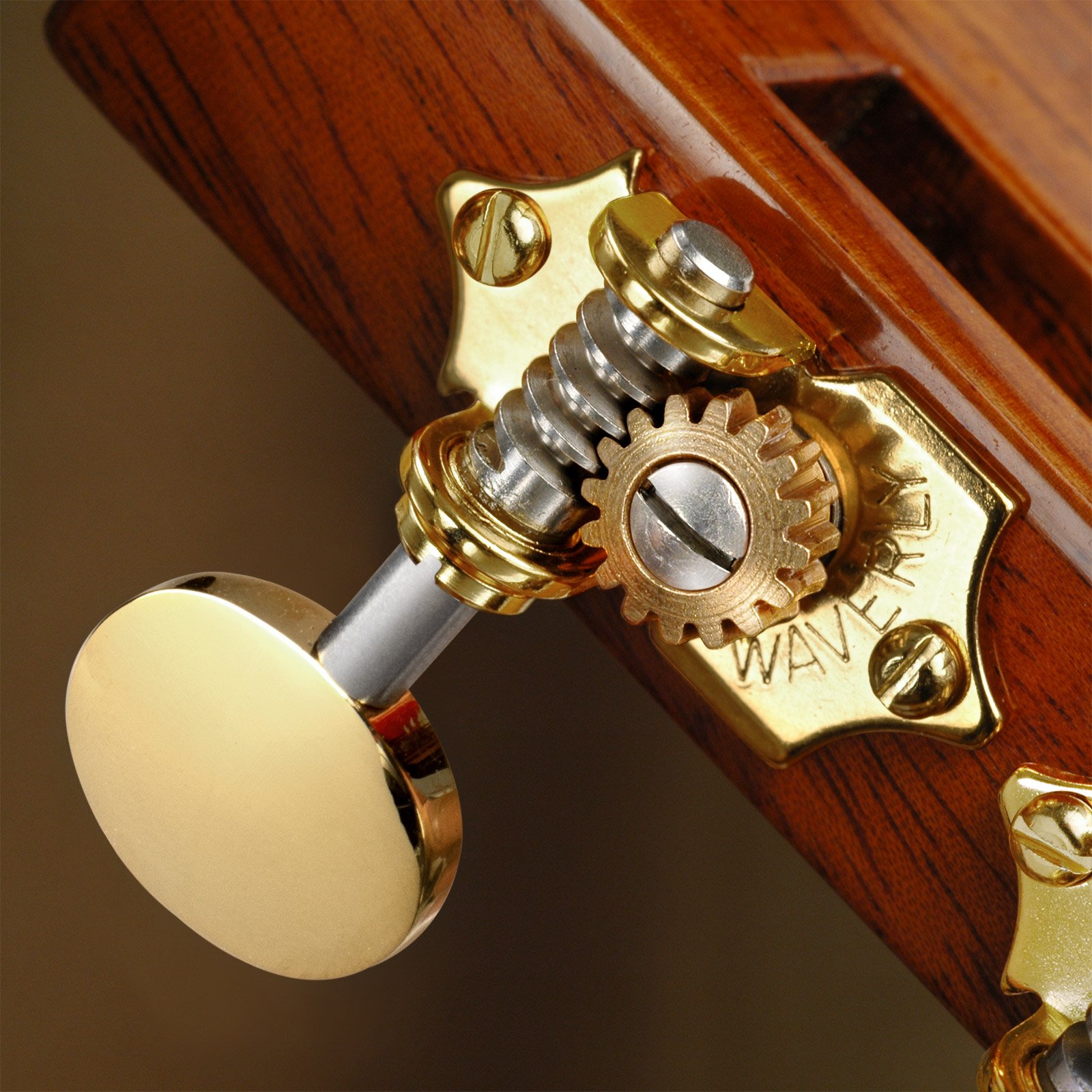 Sintonizadores de guitarra Waverly con perillas ovaladas vintage para cabezas de estribo