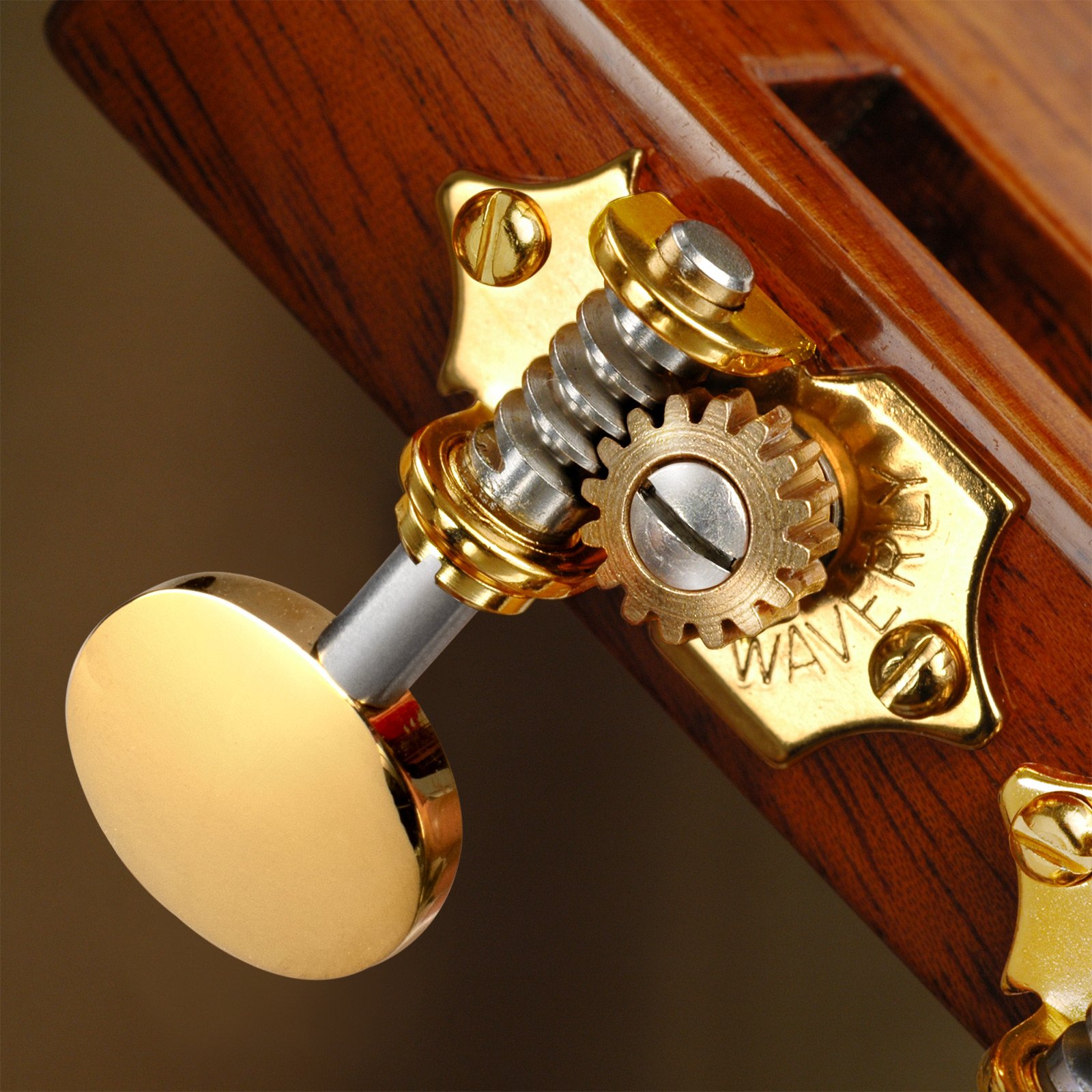 Sintonizadores de guitarra Waverly con perillas ovaladas vintage para cabezas de estribo