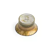 Top Hat Bell Reflector perilla, tono dorado relic, finamente estriada para CTS