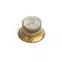Top Hat Bell Reflector perilla, tono dorado relic, estriado grueso para Alpha Top Hat Bell Reflector perilla, tono dorado relic, estriado grueso para Alpha
