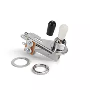 Interruptor de selector toggle métrico en ángulo recto, cromado, para guitarras de 2 pastilla