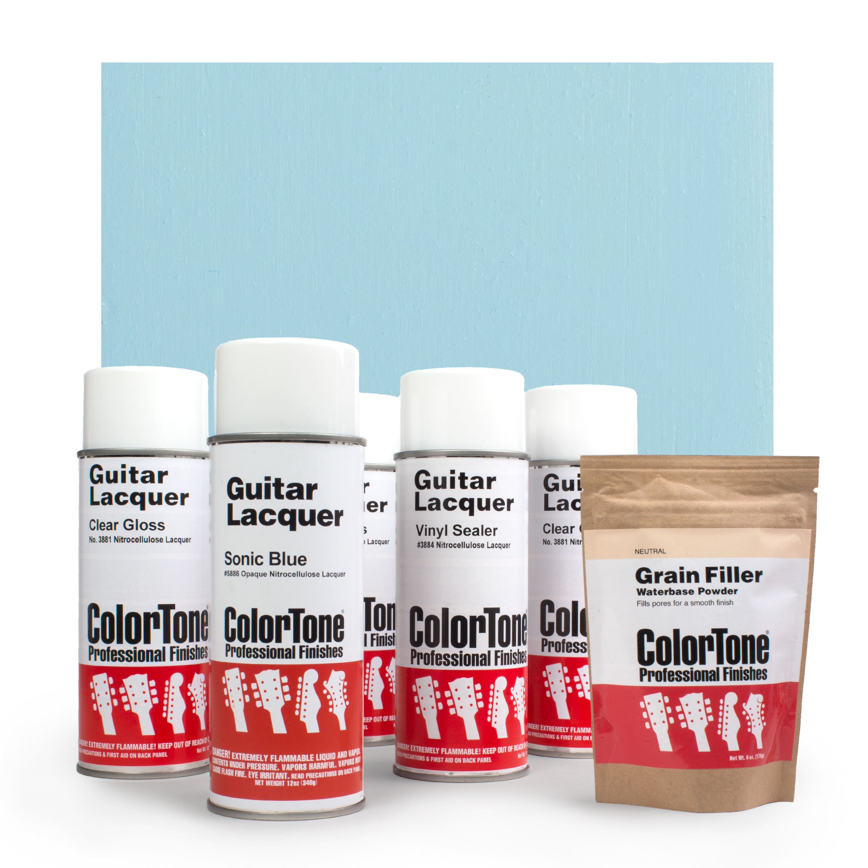 Juego de acabados en aerosol ColorTone con 50s lacas de colores clásicos