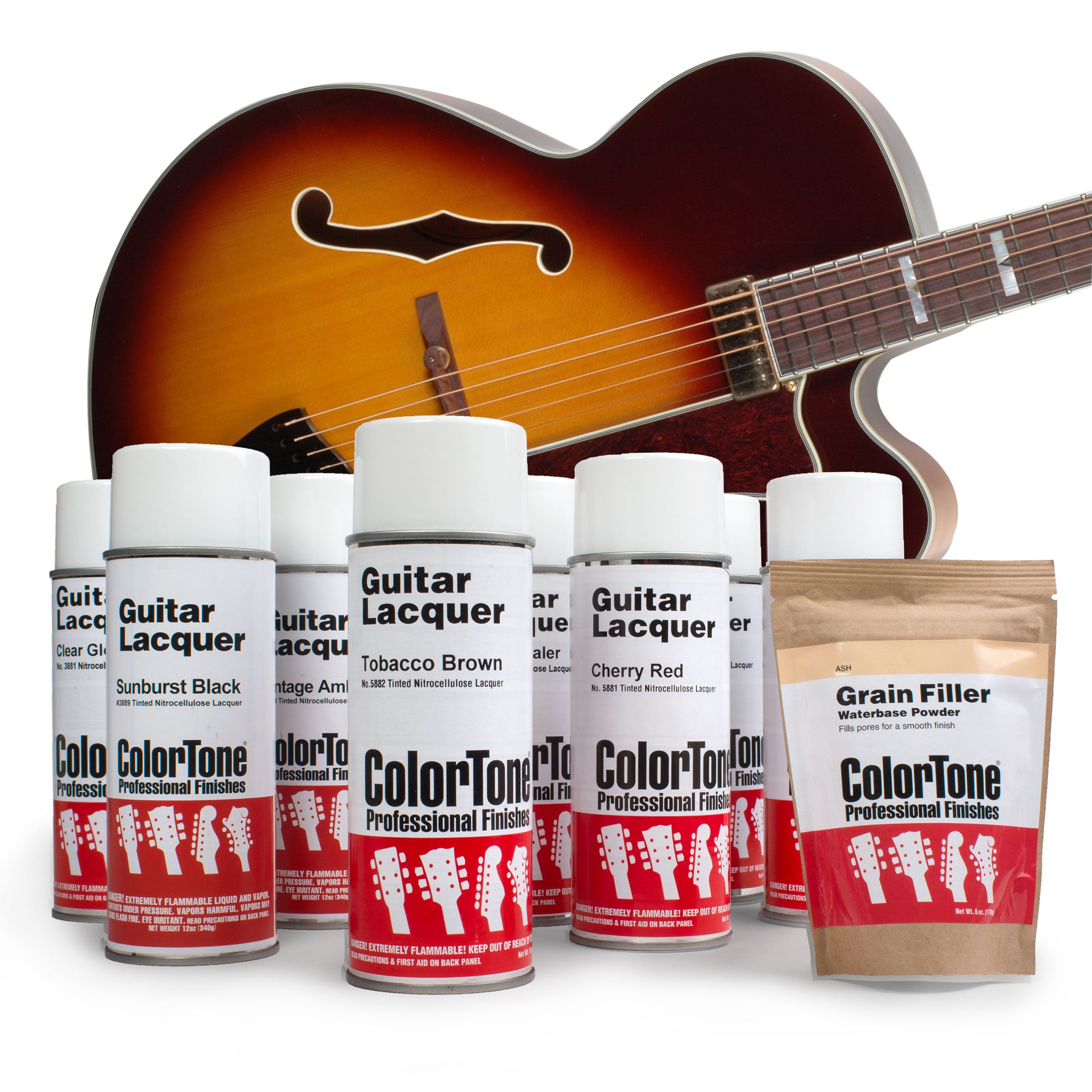 Juego de acabado en aerosol ColorTone Tobacco Sunburst de tres tonos