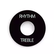 Arandela de selector toggle de Gibson Accessories, negra con impresión blanca