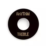 Arandela de selector toggle de Gibson Accessories, negra con impresión dorada