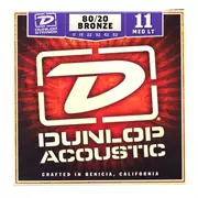 Cuerdas de guitarra acústica Dunlop 80/20 Bronze, luz media