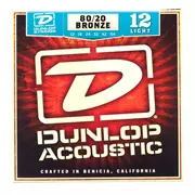 Cuerdas de guitarra acústica Dunlop 80/20 Bronze, ligeras