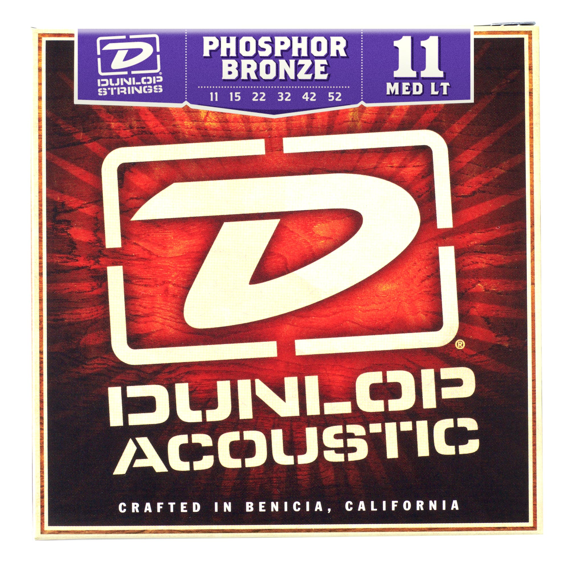 Cuerdas de guitarra acústica Dunlop Phosphor Bronze Cuerdas de guitarra acústica Dunlop Phosphor Bronze