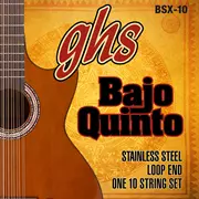Cuerdas de guitarra acústica GHS Loop End Bajo Quinto, acero inoxidable