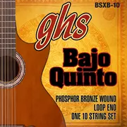 Cuerdas de guitarra acústica GHS Loop End Bajo Quinto, Phosphor Bronze