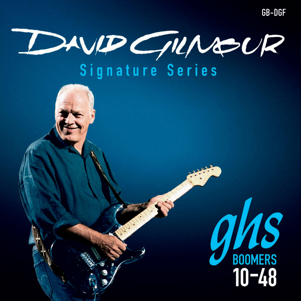 Cuerdas de guitarra eléctrica GHS Boomers David Gilmour Signature Series, Juego azul, 10 - 48
