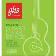 Cuerdas clásicas de guitarra GHS, alta tensión, extremo de bola