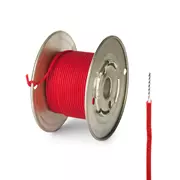 Alambre de empuje trenzado Vintage Core - 50 pies, rojo