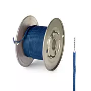 Alambre a presión trenzado Vintage Core - 50 pies, azul