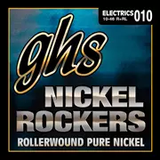 Mecedoras de níquel con guitarra eléctrica GHS, ligeras, 10 - 46