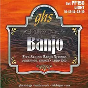 Cuerdas de Banjo de Cinco Cadenas GHS Professional, Ligera, Phosphor Bronze