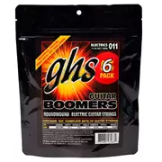 Boomers de guitarra eléctrica GHS, paquete de 6-Pack, mediano, 11 - 50