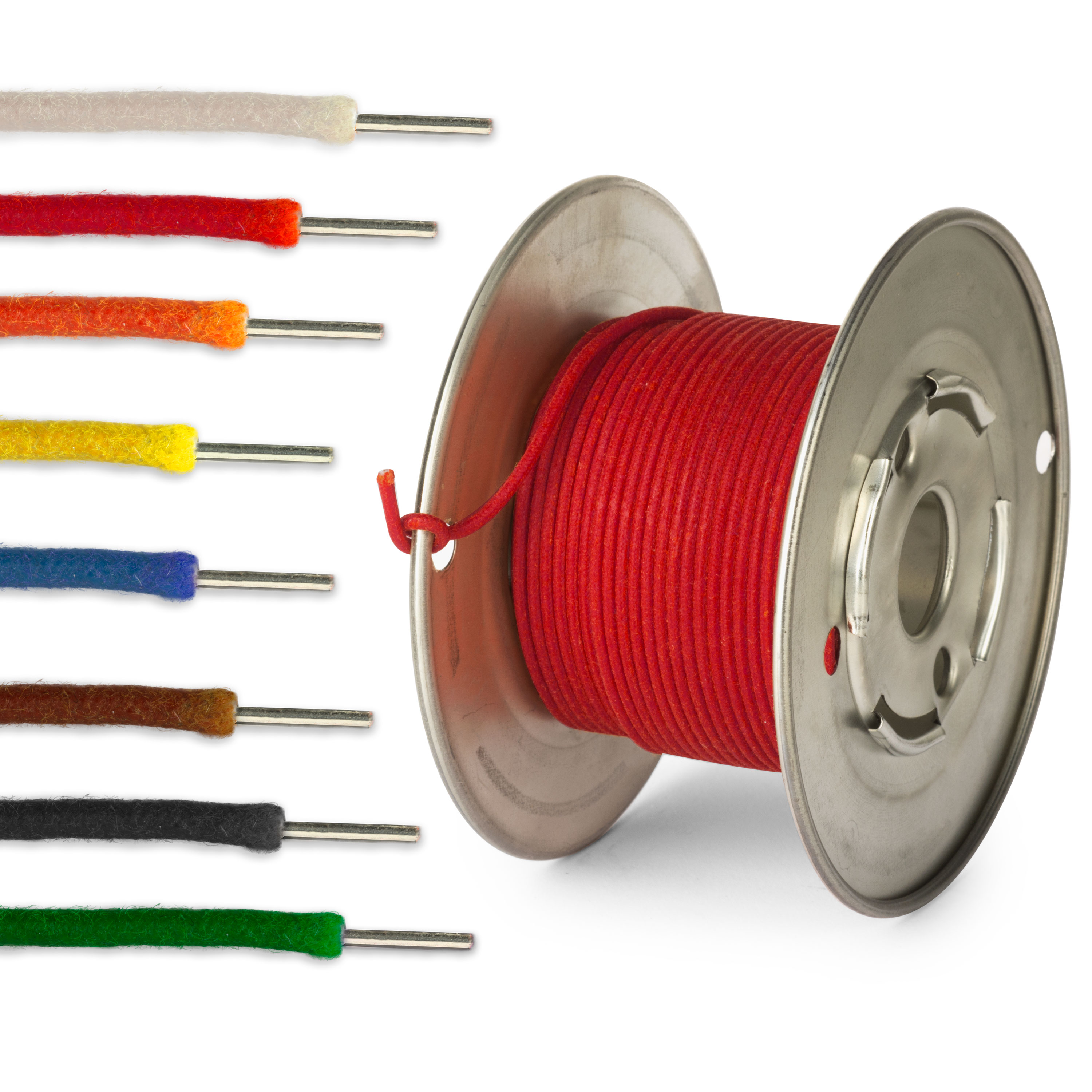 Alambre de empuje de núcleo sólido vintage - 50 pies