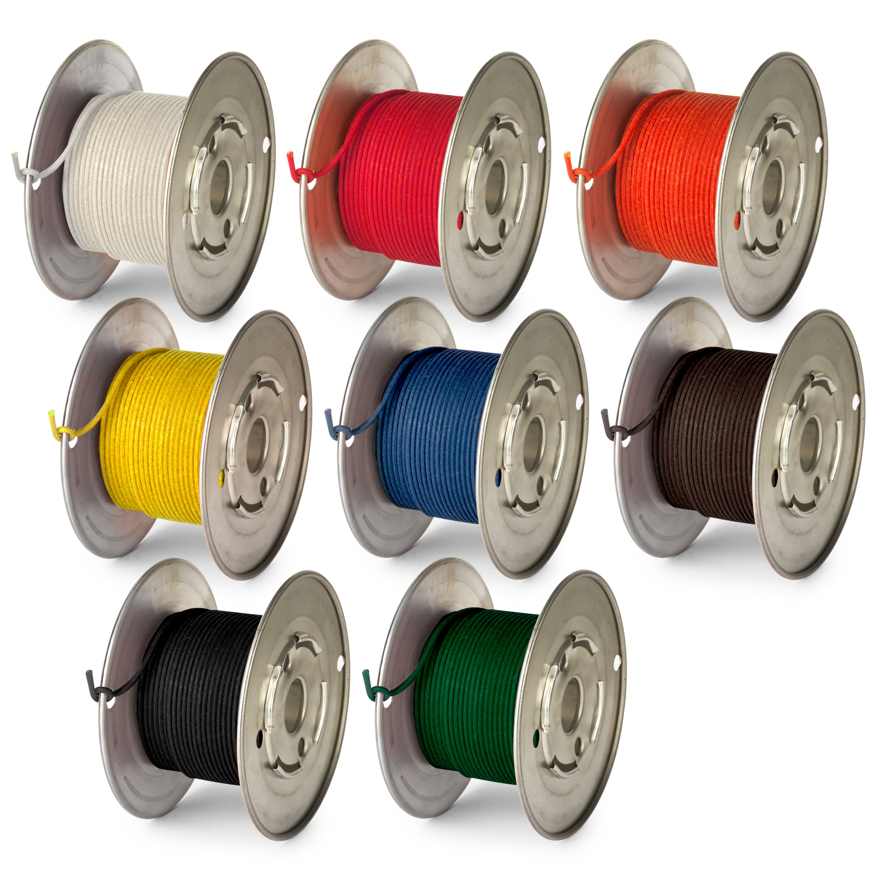 Alambre de empuje de núcleo sólido vintage - 50 pies