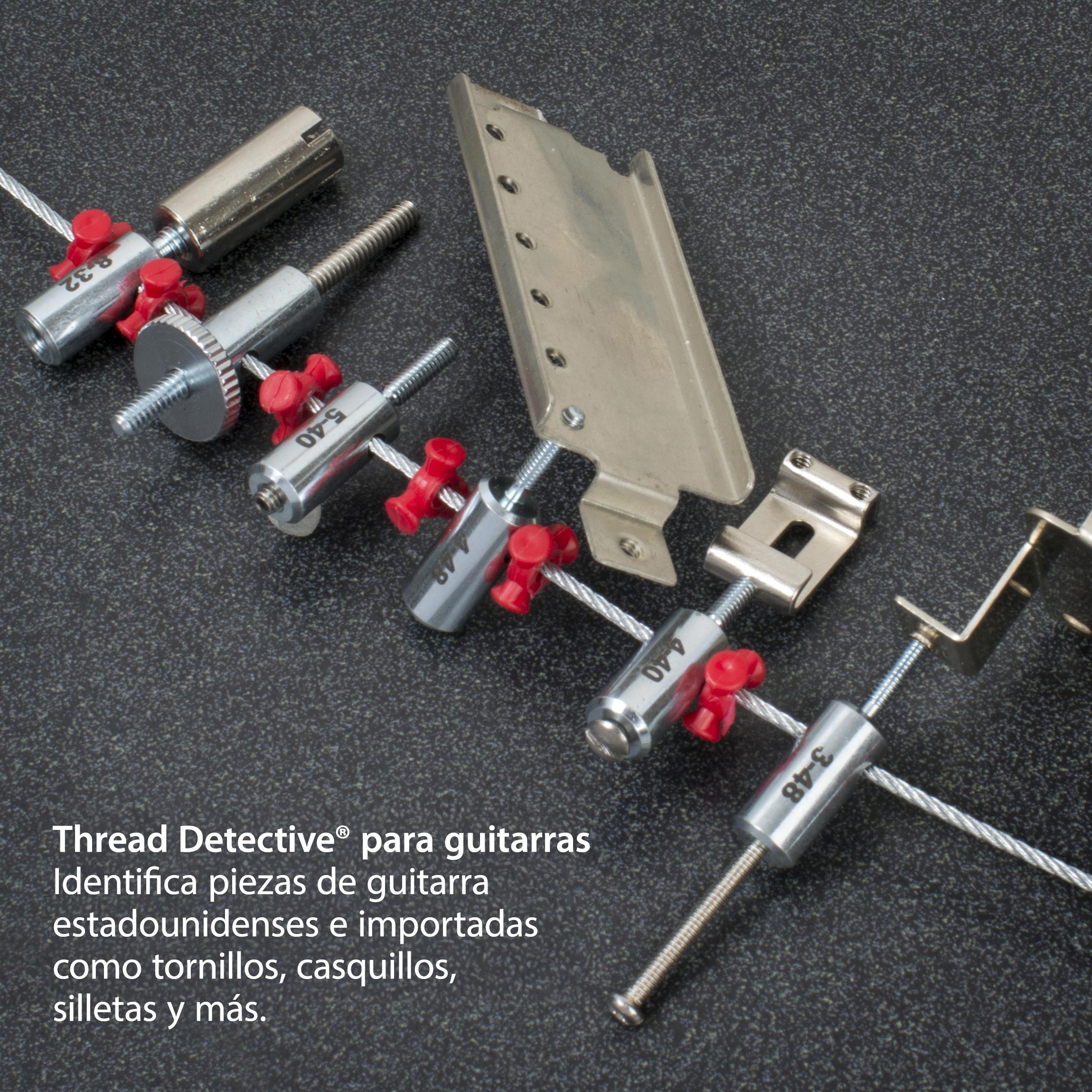 Detective de rosca para guitarras