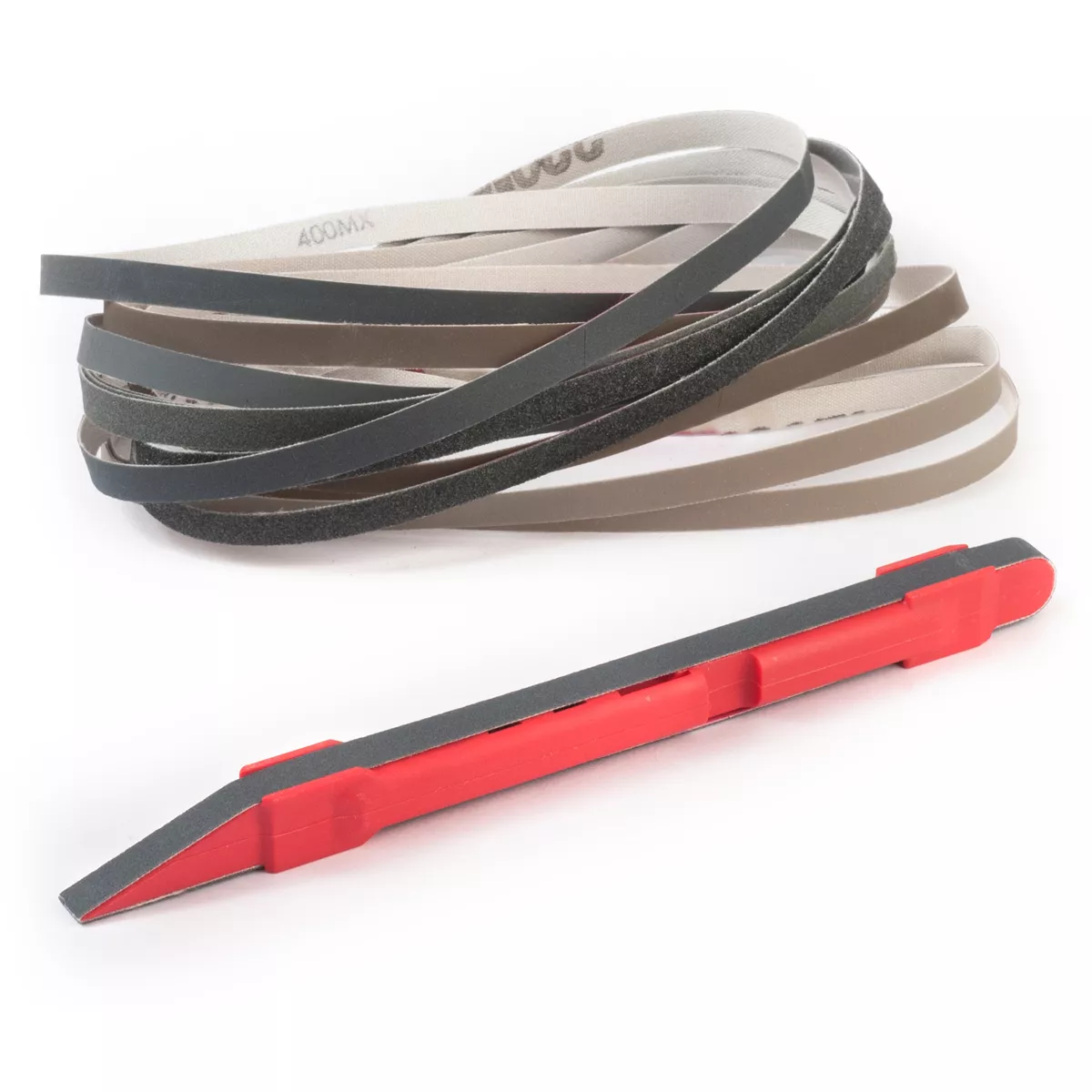 Barra para nivelado de trastes con bandas Micro-Mesh Barra para nivelado de trastes con bandas Micro-Mesh