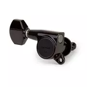 Los clavijeros individuales tipo perilla Gotoh Schaller, negros, lado derecho individual