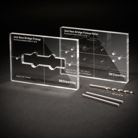 Plantillas de enrutamiento de recogida para bajo de jazz