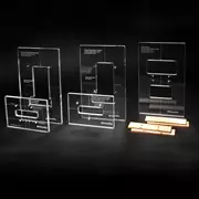 Plantillas de fresado Tremolo, juego de 3