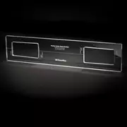 La plantilla de fresado de la cavidad del mástil para guardabarros, para guitarra