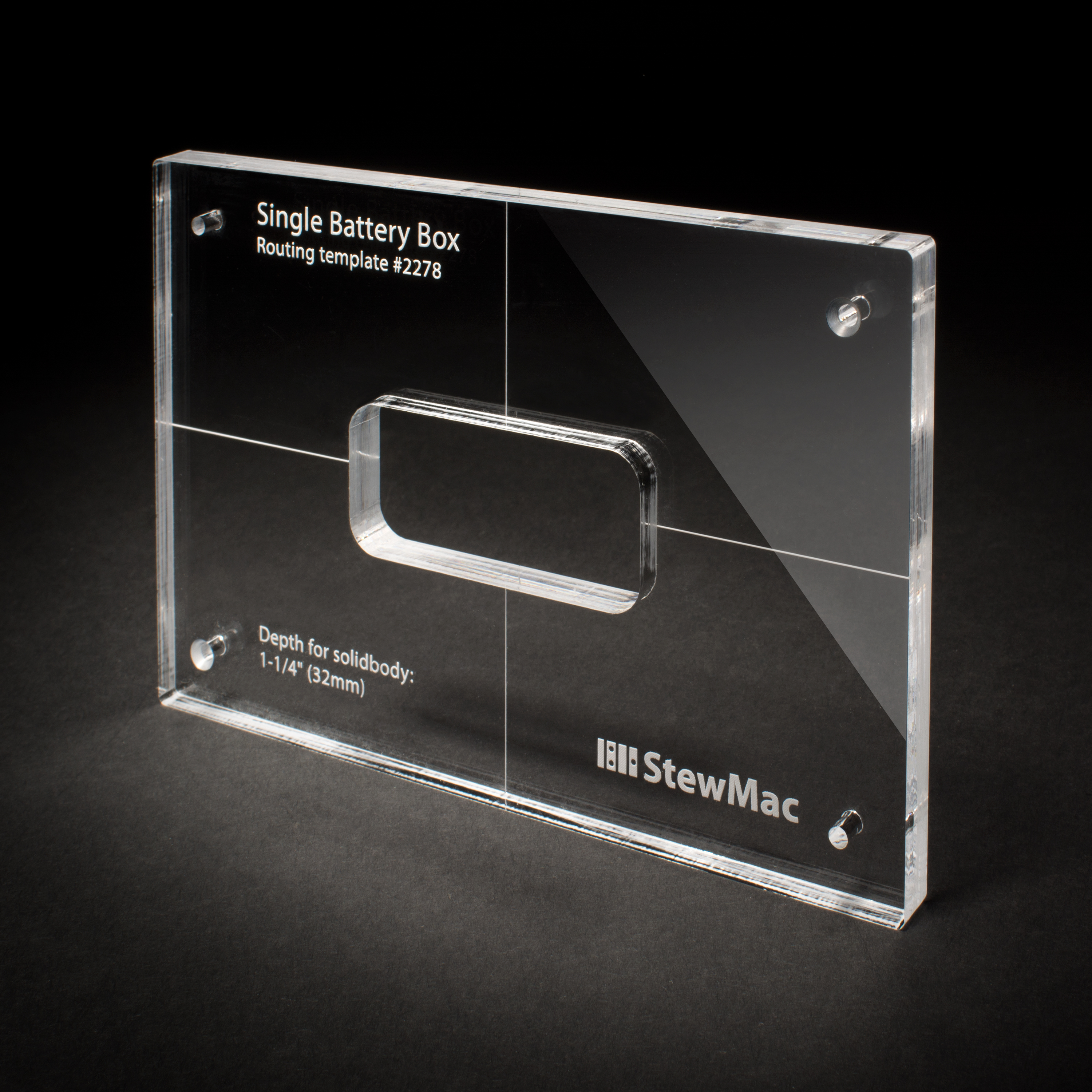 Caja de batería plantilla de fresado, individual